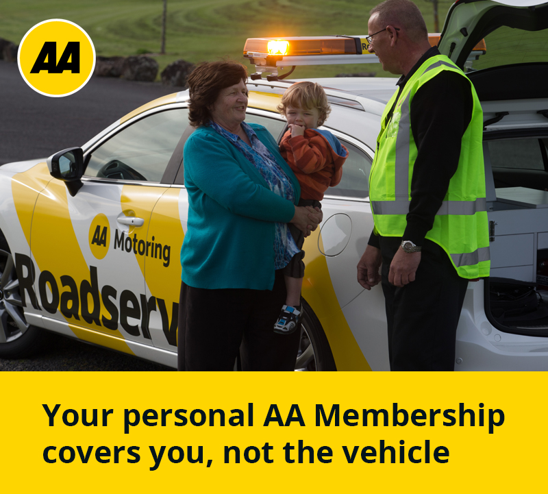 AA Membership covers you, not the vehicle