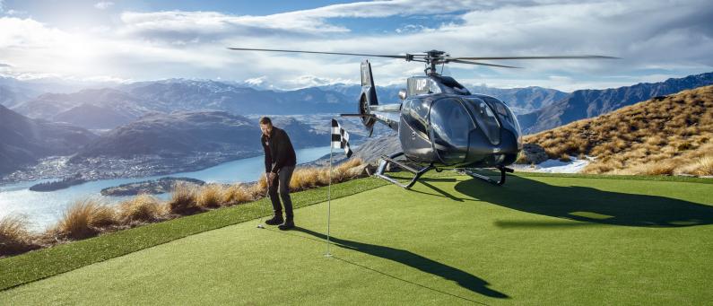 Helicopter golf
