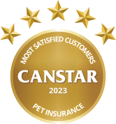 CANSTAR 2023 Most Satisfied Customers Pet Insurance OL
