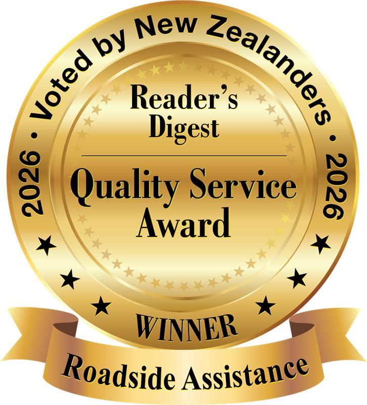 2026 Reader's Digest Quality Service Award for Roadside Assistance emblem