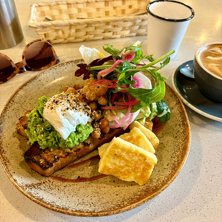 A breakfast of champions at Westend Stories. Photo by Jo Percival.