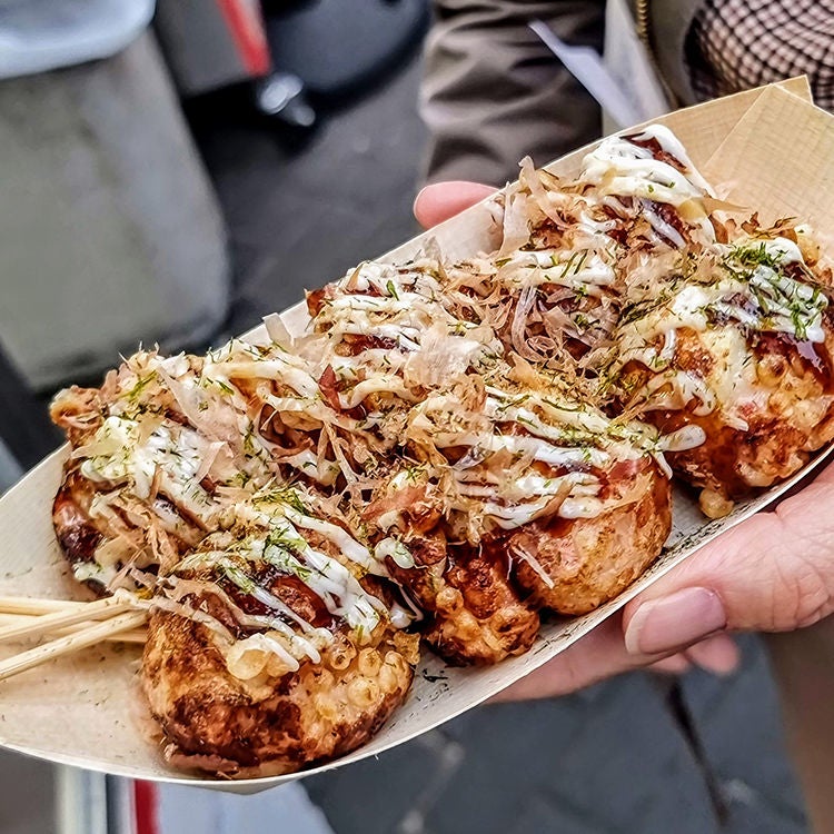 Delicious Takoyaki in Osaka. Photo by Alexia Santamaria.