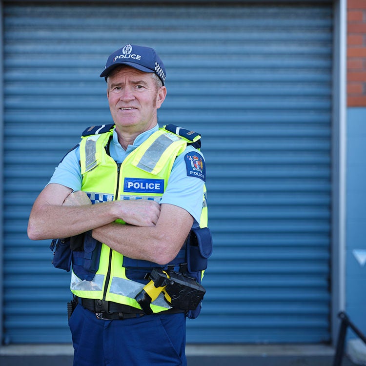 Senior Constable Gordon Campbell looks after 25 schools in Auckland.