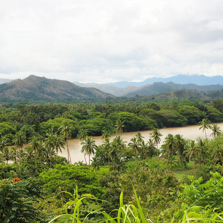 Following the river in Sigatoka.