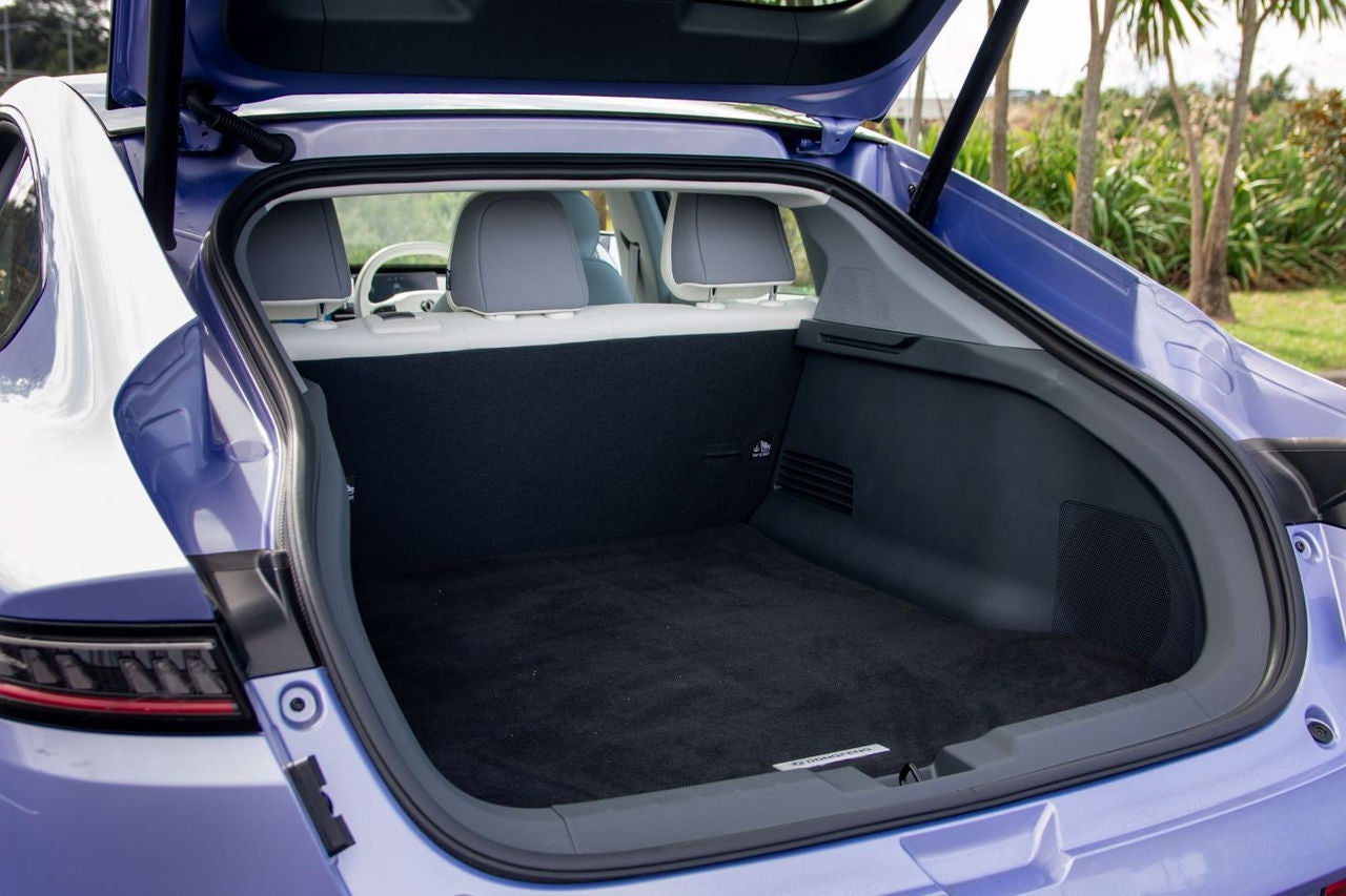 boot space with tailgate open