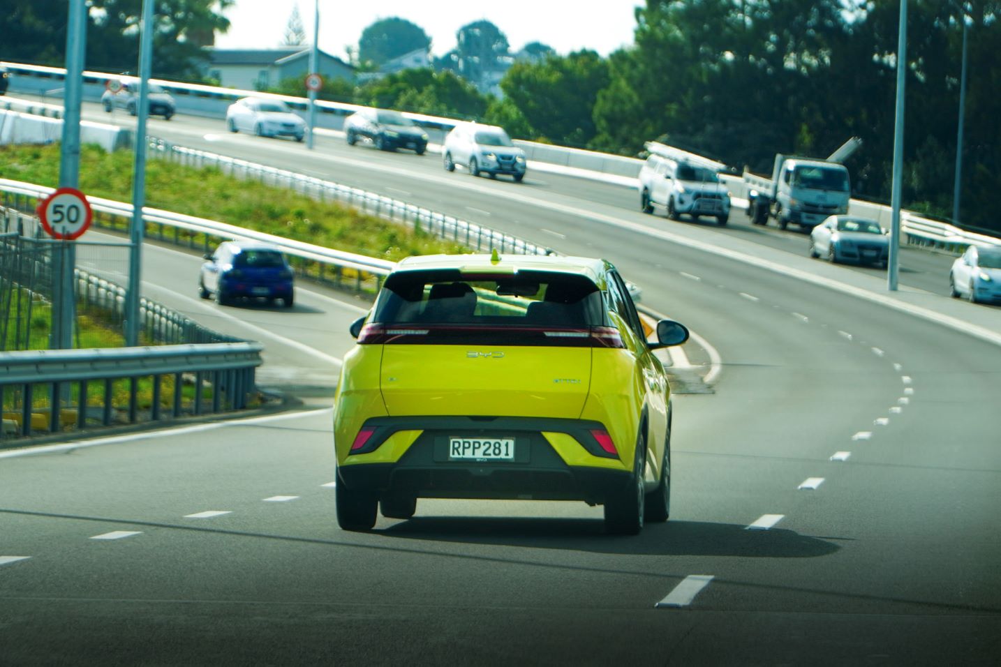 Driving on motorway