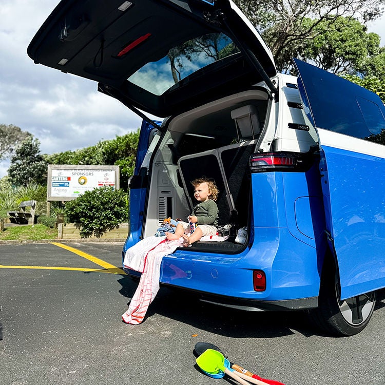 The VW ID. Buzz has room for any family adventure. Photo by Monica Tischler. 