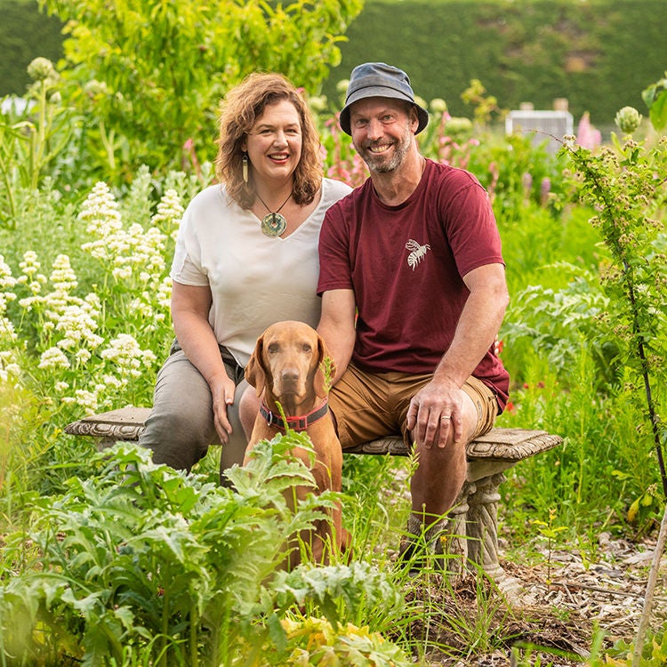 Angela Clifford and Nick Gill at the Food Farm, North Canterbury. Photo by Jim Huang.