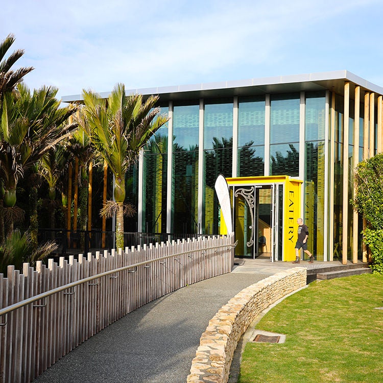The new Punangairi Visitors Centre and Paparoa Experience in Punakaiki. 