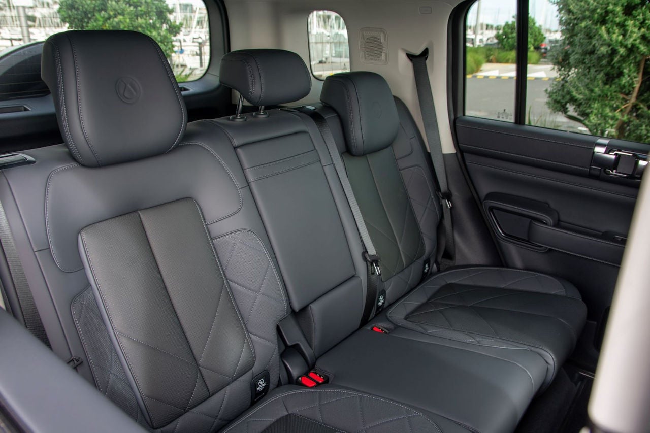 view of rear seats