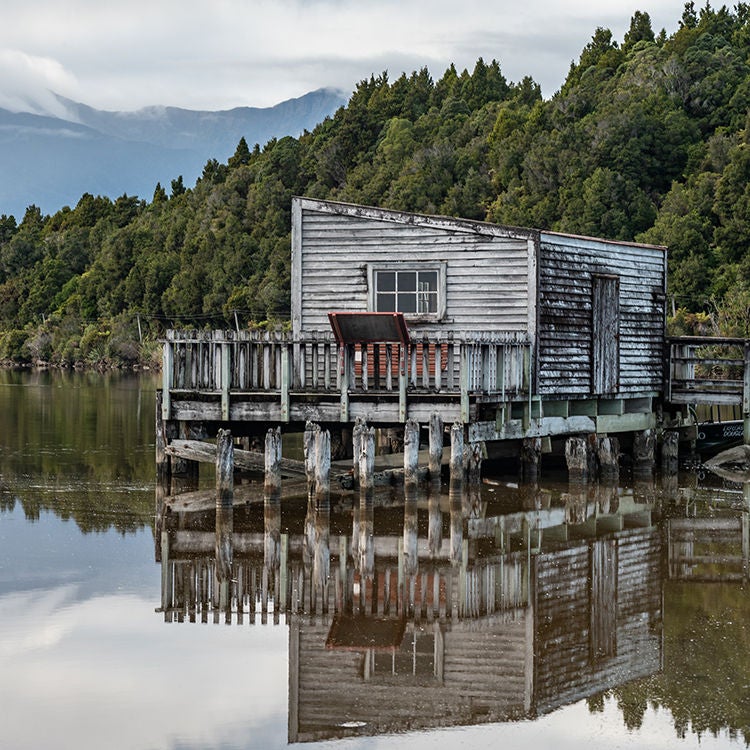 The famous Ōkārito wharf. Photo by Mark Low.