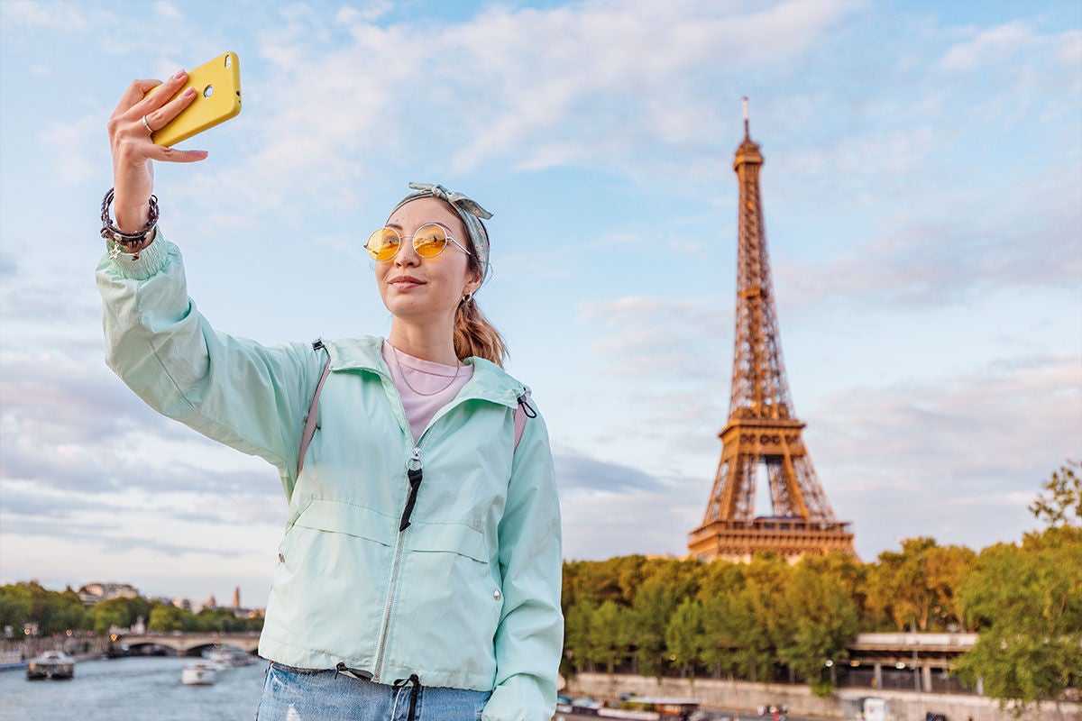 Selfie in paris