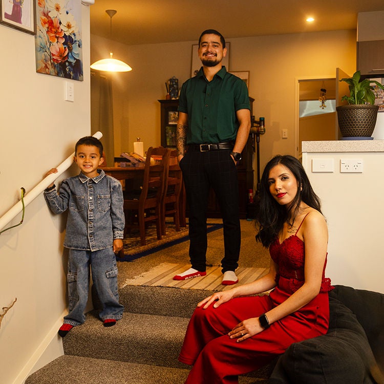 Their first home ticks all the boxes for Madan Sapkota's family. Photo by Alan Gibson.