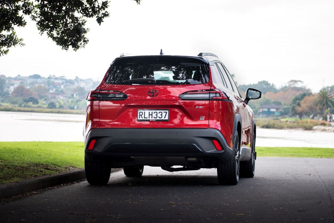 rear view of car showing boot lid and lights