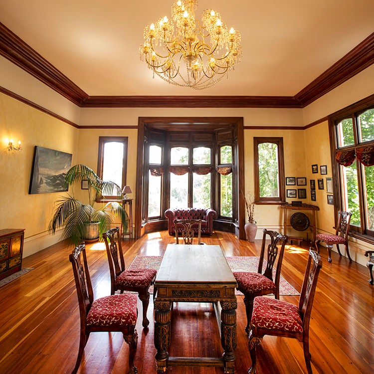 Beautiful wooden floors had once been concealed by vinyl.