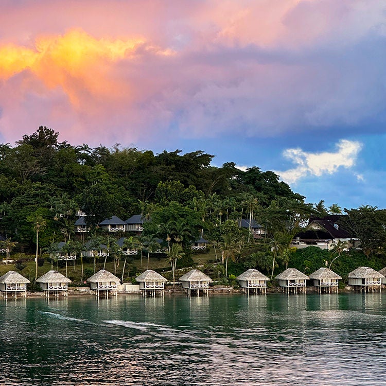 Sunset views in Vanuatu. Photo by Monica Tischler.