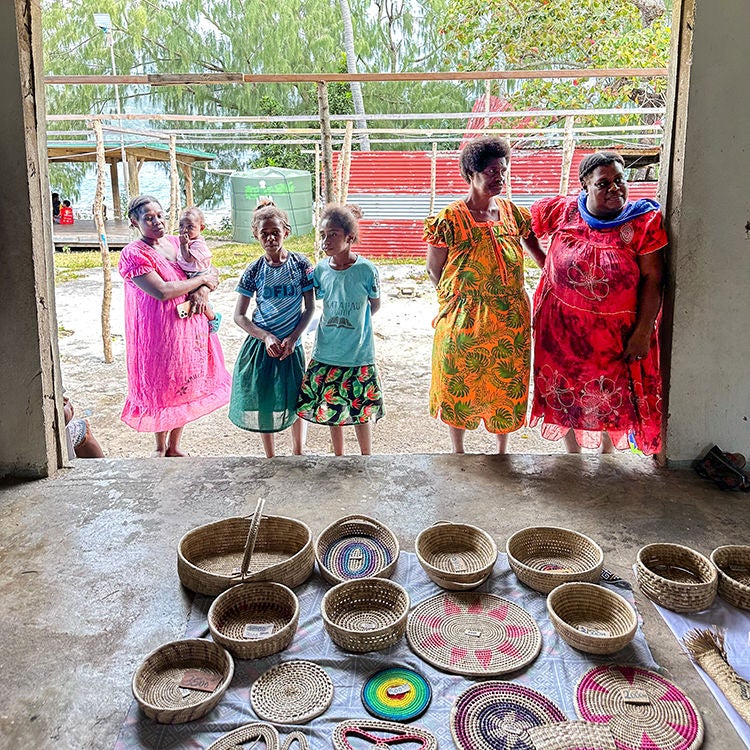 Local handicrafts for sale in Vanuatu. Photo by Monica Tischler.