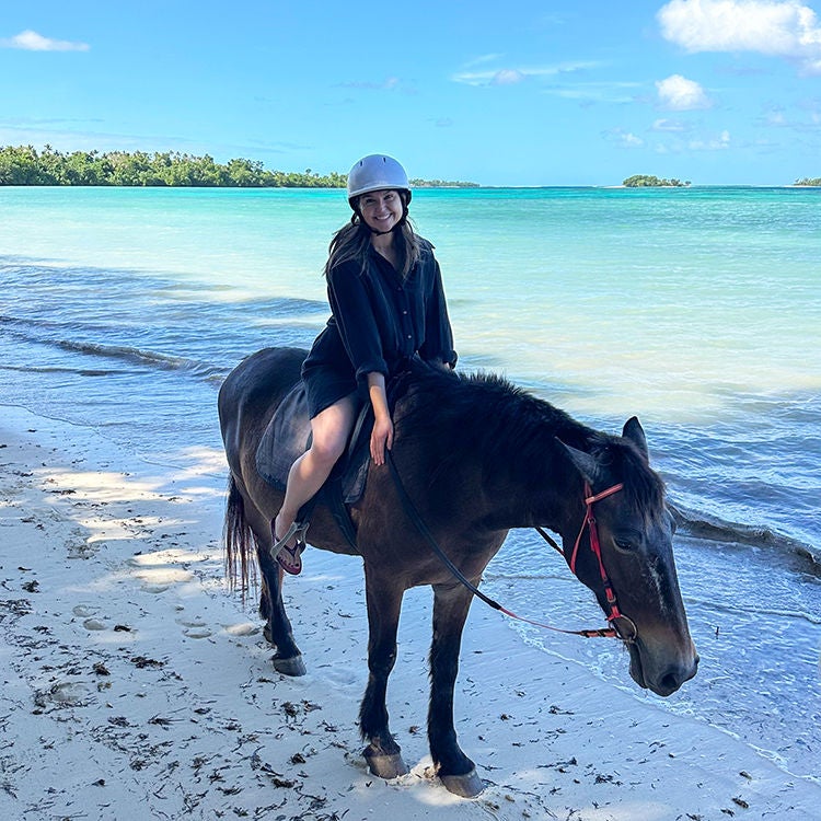 Horse riding with Club Hippique in Vanuatu.