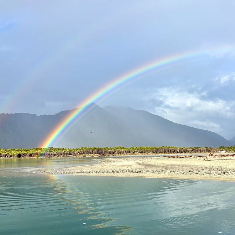 Magical rainbows in Fiordland. Photo by Jo Percival.