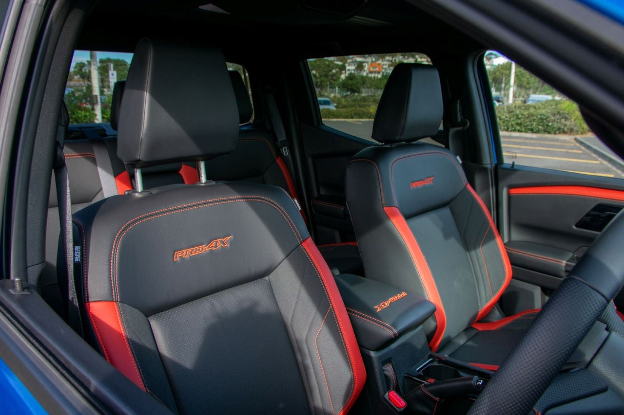 view of front seats