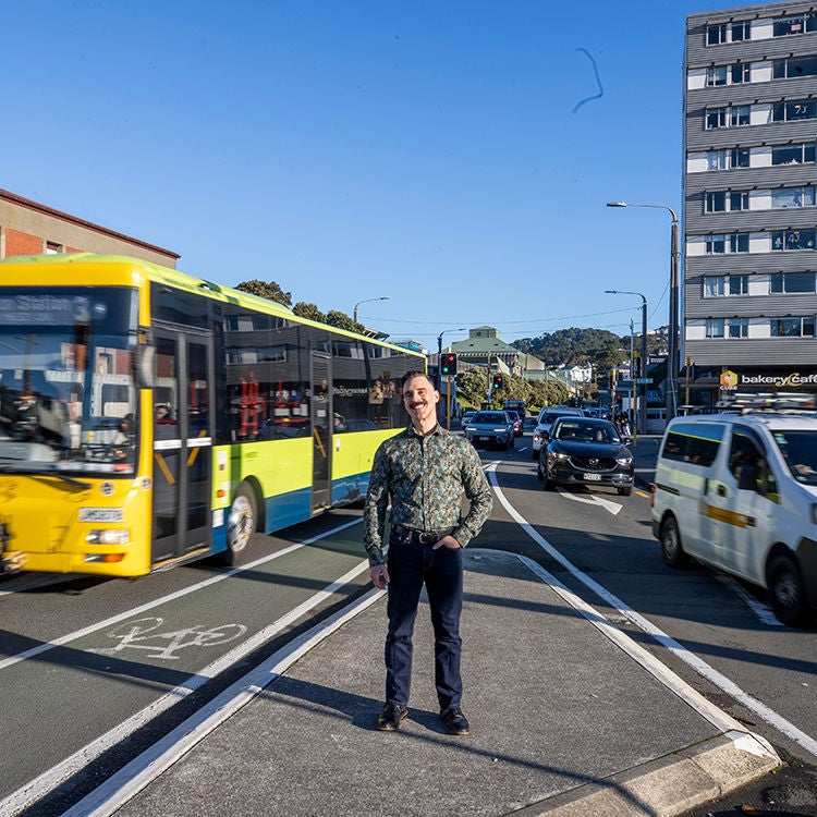 "It sounds strange, but I love temporary traffic management: I love the road cones!"  Photo by Nicola Edmonds.