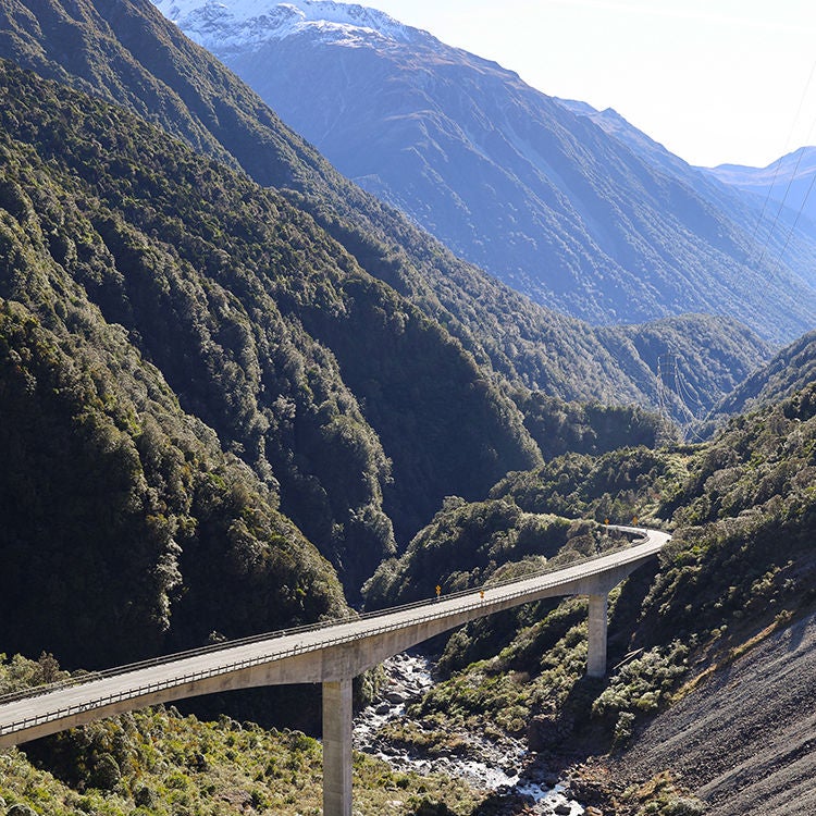 The Ōtira Viaduct is a feat of engineering.
