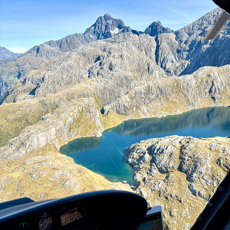 Alpine tarns in Fiordland. Photo by Jo Percival.