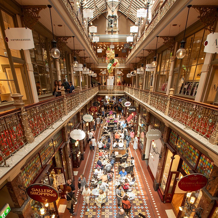 An iconic Melbourne shopping arcade. Photo by Tim Cuff.