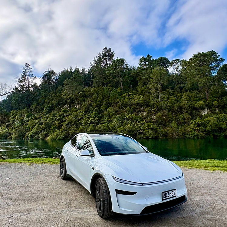The long-range Tesla Model Y. Photo by Jo Percival.