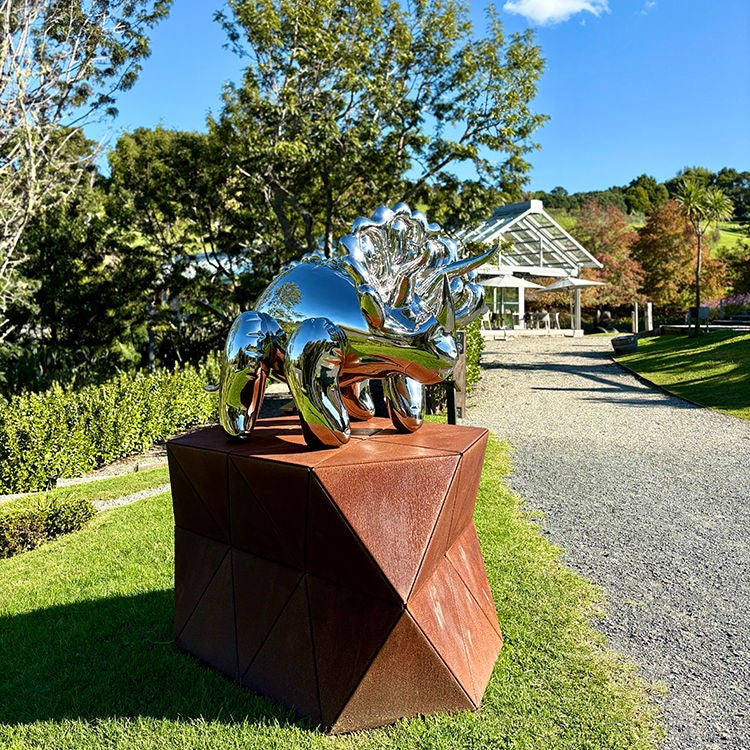 Triceratops by artist Gregor Kregar at Brick Bay.