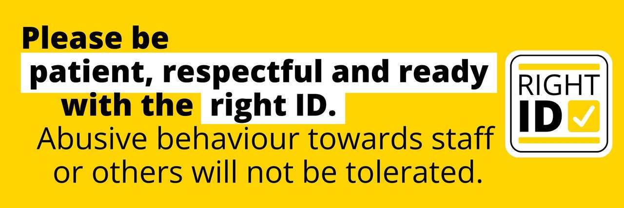 Be respectful to staff
