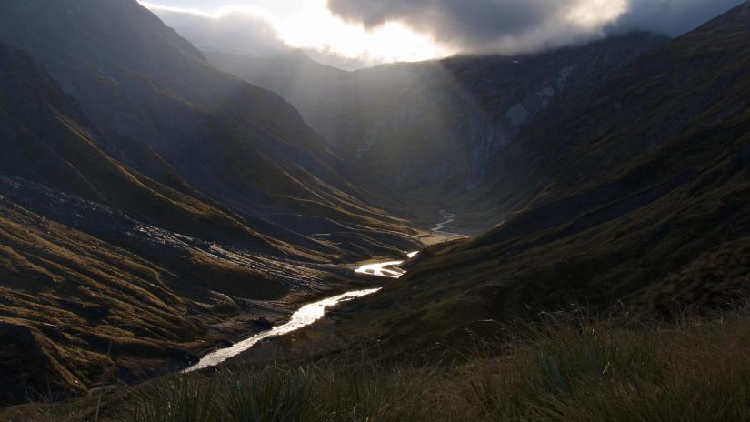Snowy Creek, seen from Rees Valley Saddle