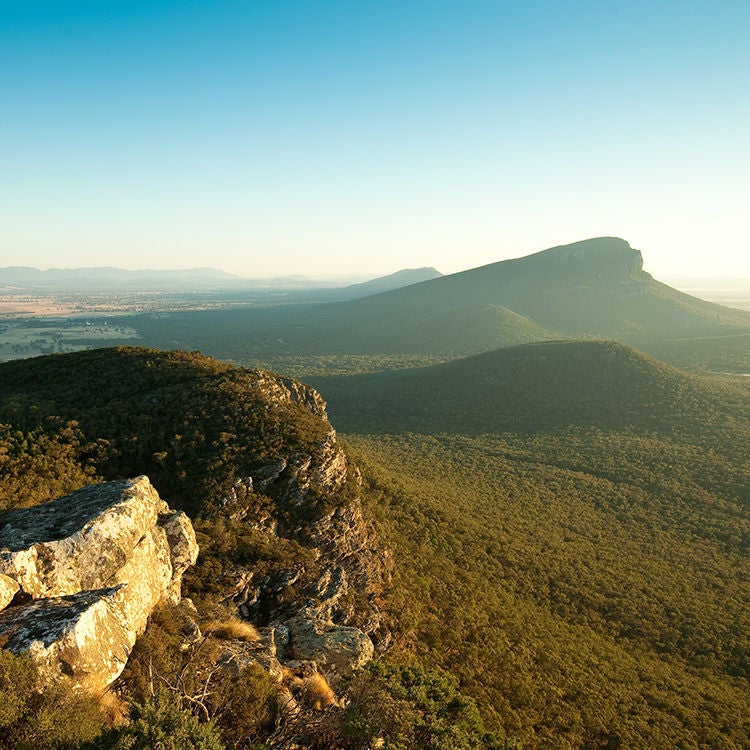 The vast landscapes along the Grampians Peaks Trail. Photo by Eleanor Hughes.