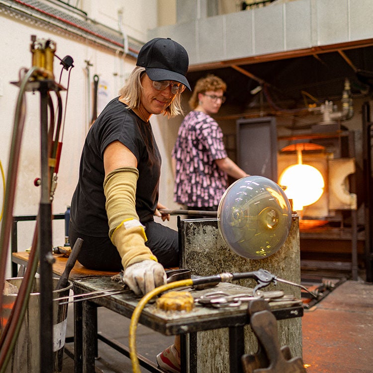 Katie Brown at work in the pit in Whanganui. Photo by Alanah Brown.