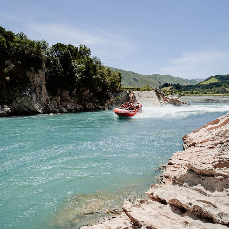 Jetboating in Hanmer Springs.