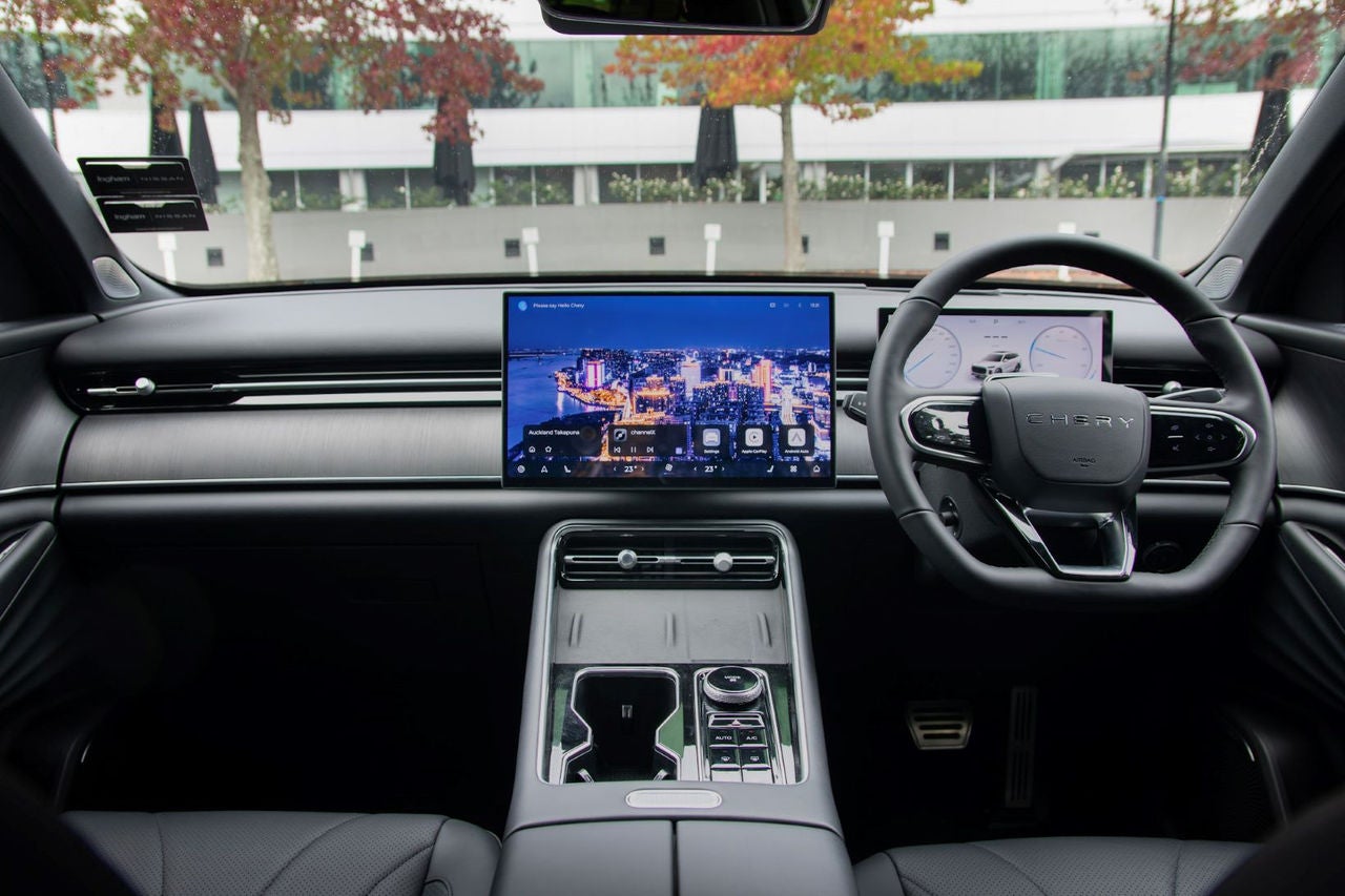 view of dashboard and steering wheel