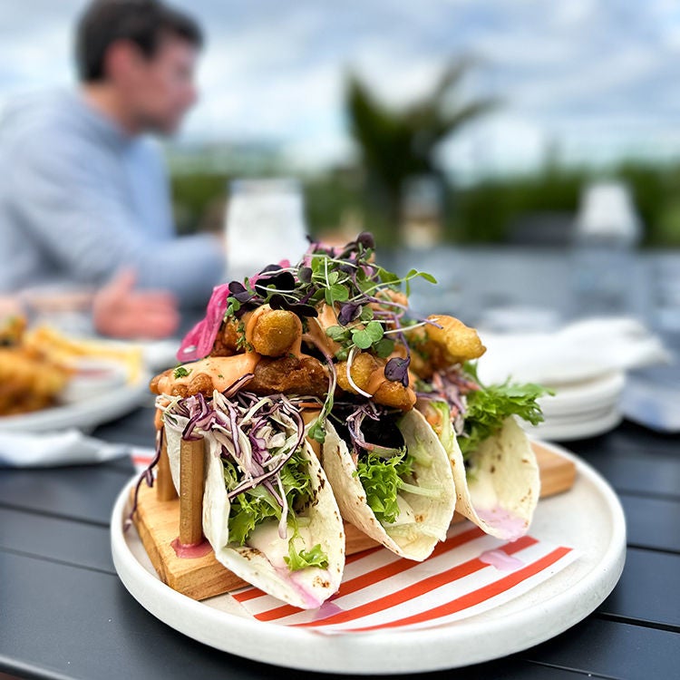 Lunch at Basker in Whitianga. Photo by Monica Tischler.