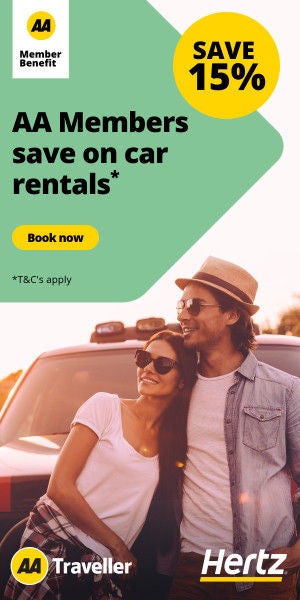 AA Traveller Hertz banner