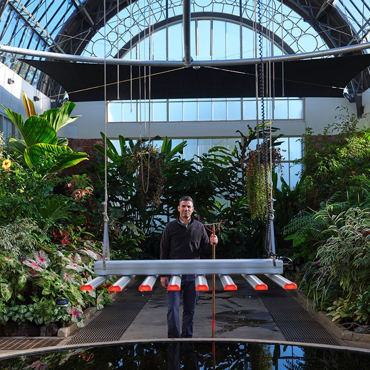 Jonathan Corvisy is Auckland Council’s site manager for Pukekawa Auckland Domain and responsible for overseeing the Wintergardens. Photo by Mark Smith.