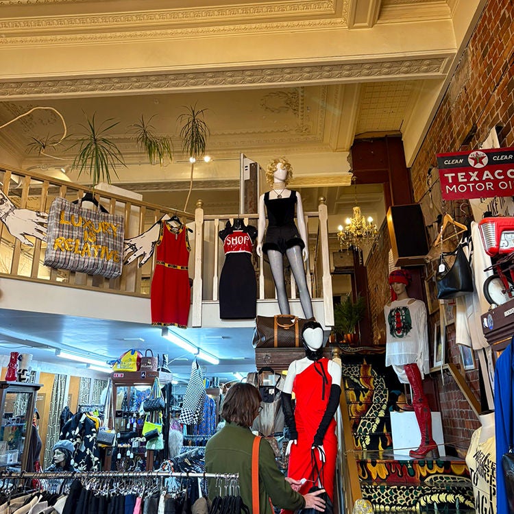 Hunters and Collectors stocks glamorous designer labels. Photo by Jo Percival. 