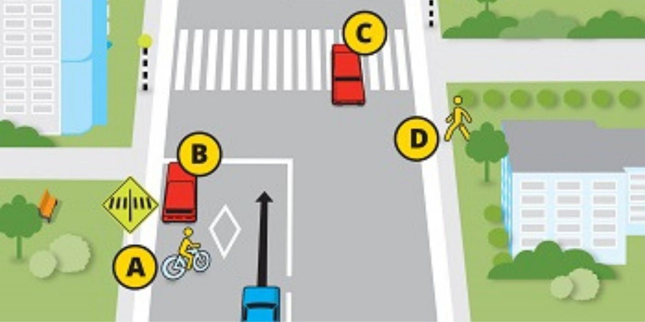 Illustration from Road Code test