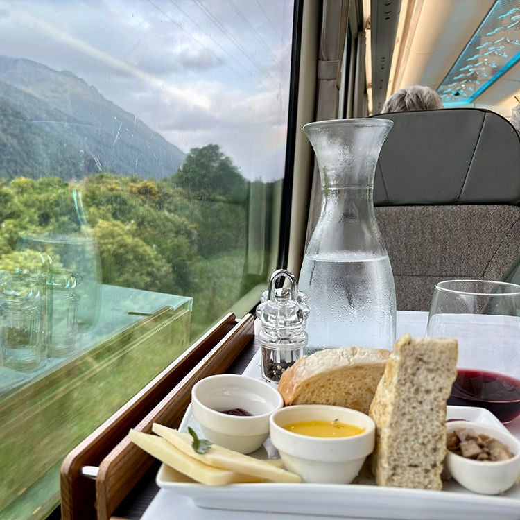 Food with a view in Scenic Plus. Photo by Jo Percival.