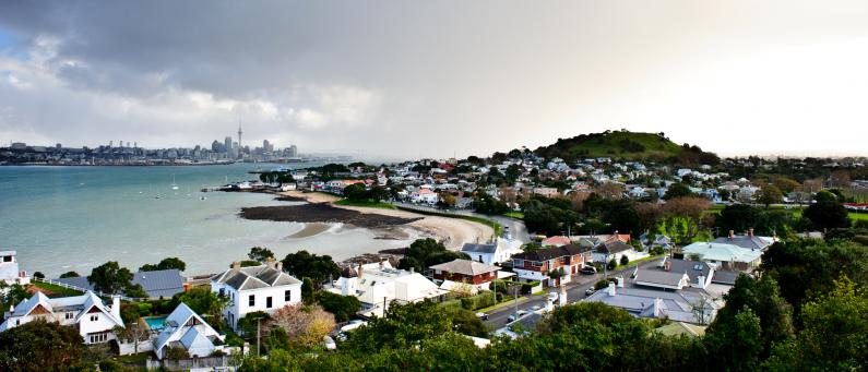 Devonport and the view to Auckland from North Head
