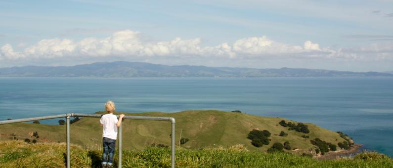 The view from Coromandel towards Auckland