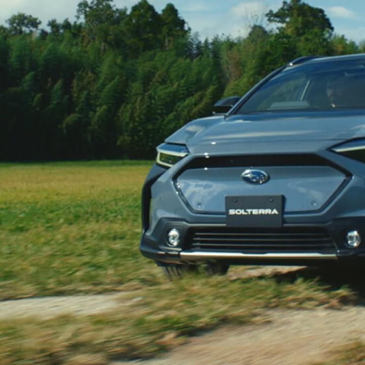 Global reveal of the new electric, All-Wheel Drive (AWD) Subaru Solterra SUV