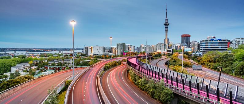 Auckland city bike path