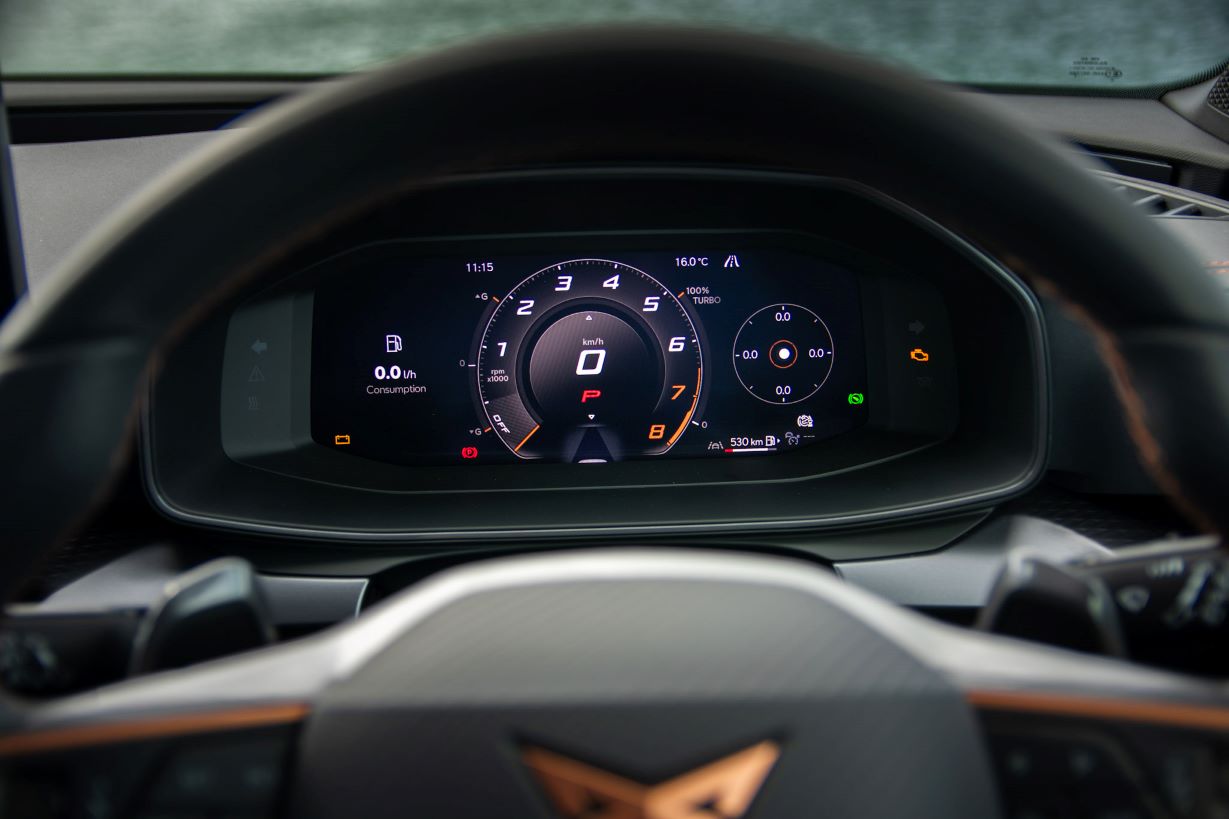 Cupra (8) instrument cluster