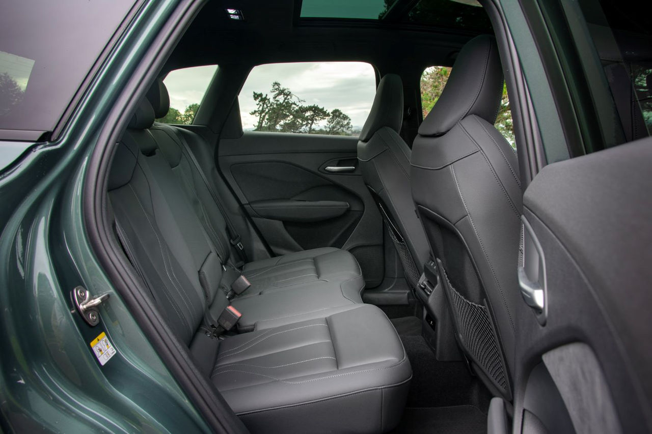 view of rear seats
