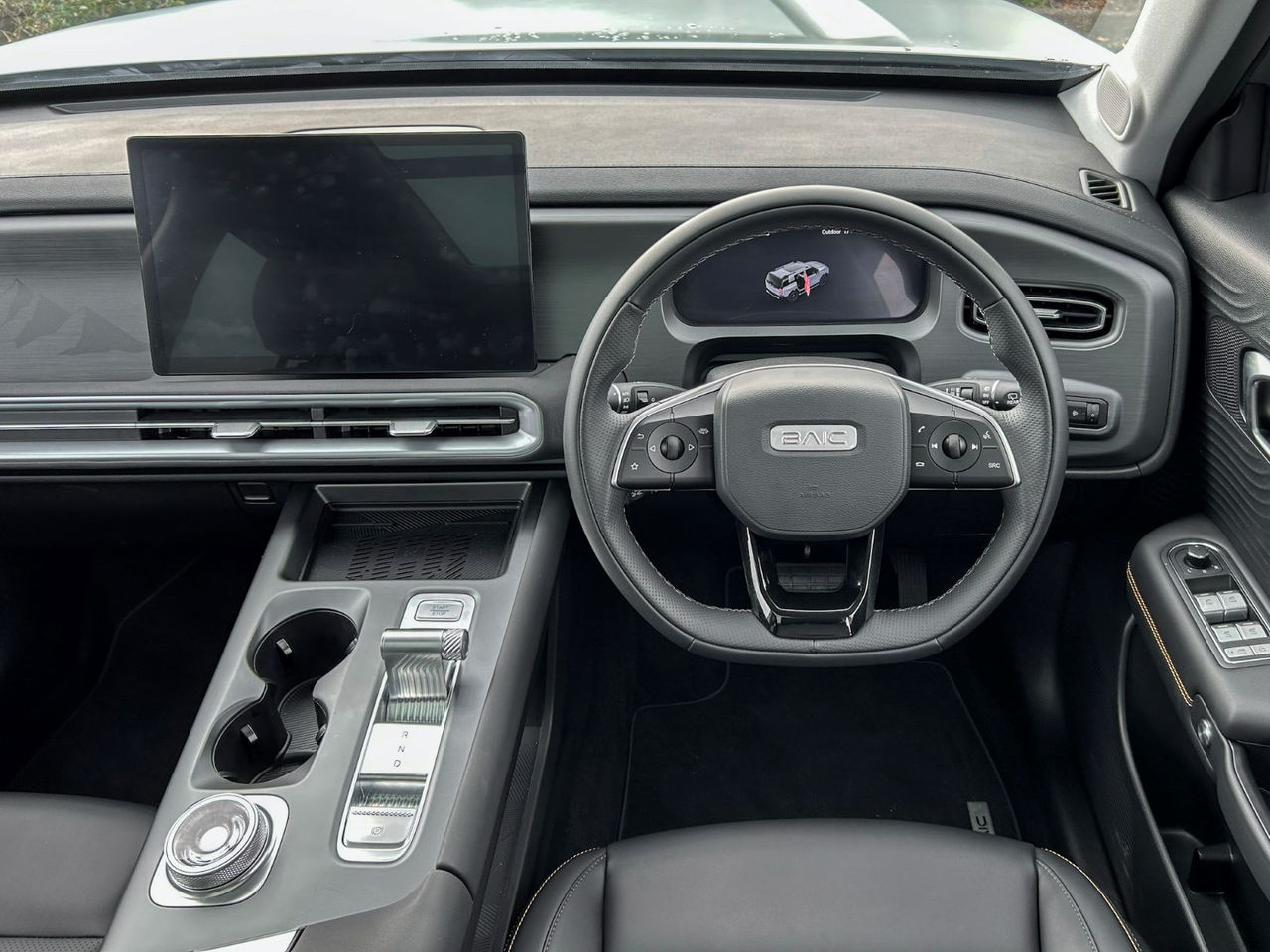 view of front dashboard