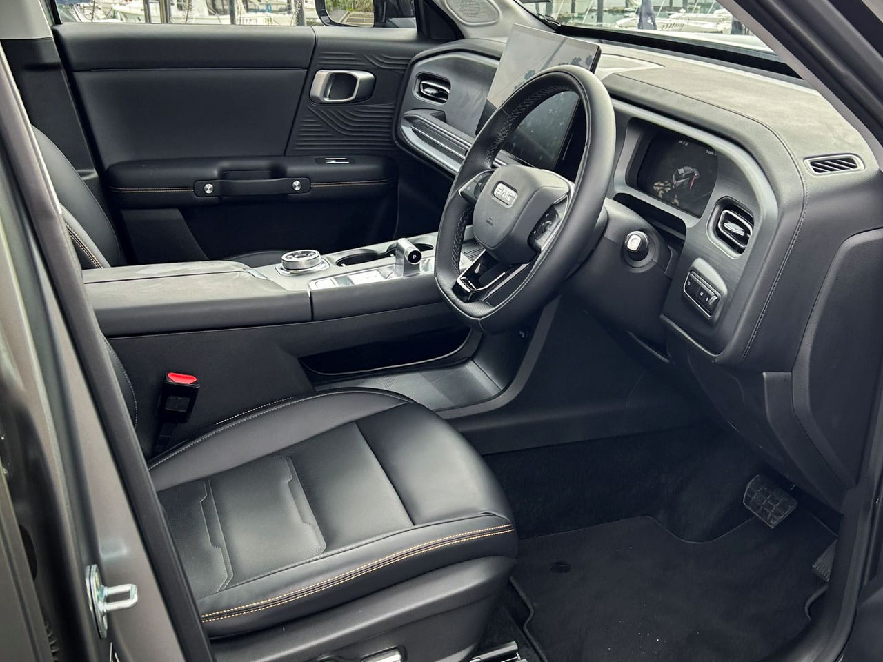 view of front seats